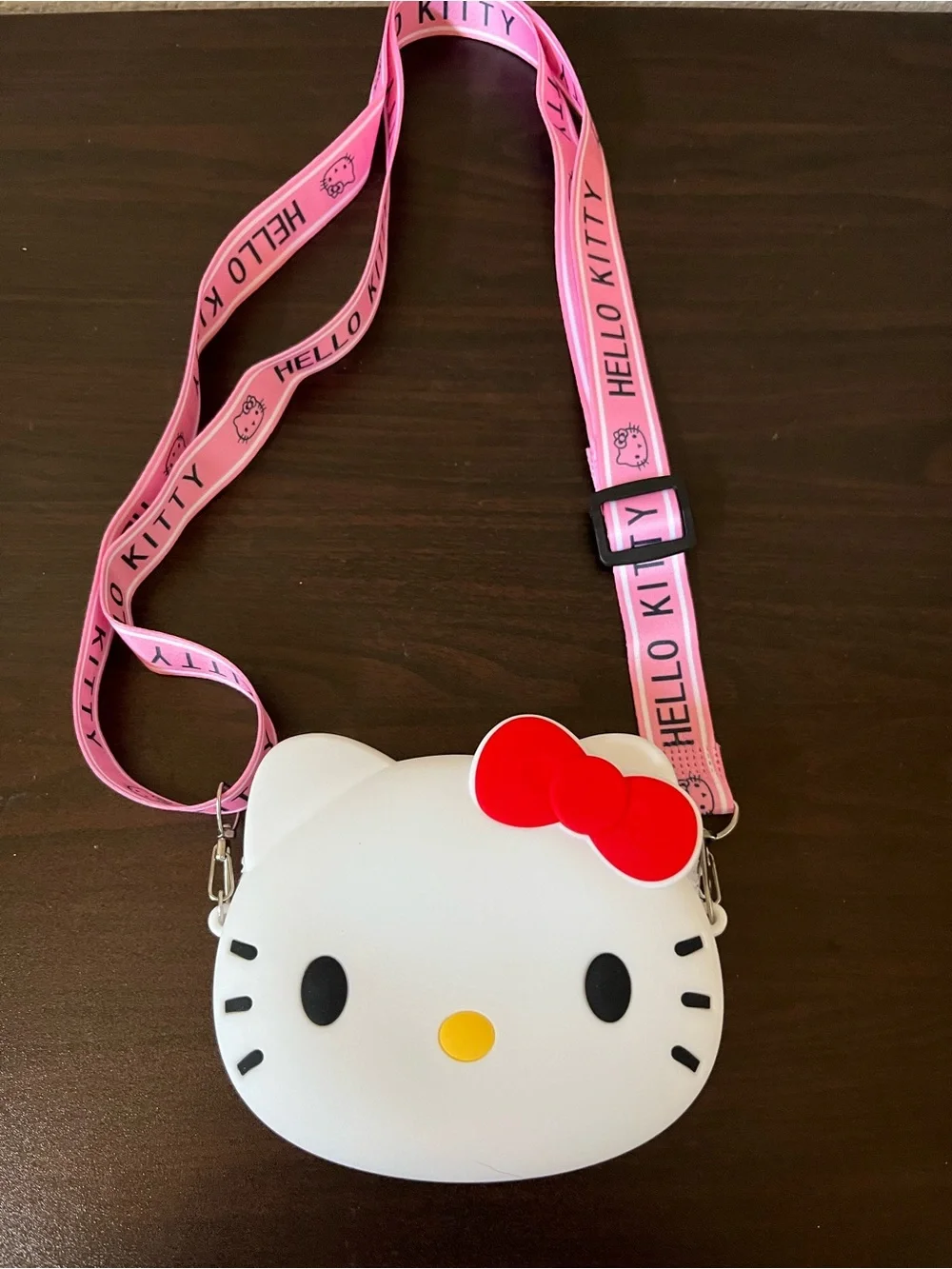 Hello Kitty White & Pink Small Crossbody Bag Coin Purse & Pen Set